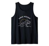 SURFING WAVE SEEKER SEARCHES FOR WORLD CLASS SURF Tank Top