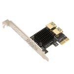 PCI E 1 To 2 Riser Card PCI E 1X To 2 External PCI E USB 3.0 Expansion Card Hot