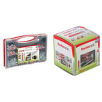 Fischer Redbox DuoPower + Vis & Cheville bi-matière et multi-matériaux DUOPOWER 8x40 avec vis/Boîte de 50