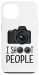 iPhone 13 I Shoot People Funny Photographer Camera Lens Design Shirt Case