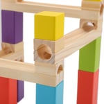 Wooden Marble Run Construction STEM Toy Educational Marble Track Maze Game For