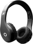 MUSIC HERO SBS Casque sans Fil réglable avec Coussinets Souples, Microphone intégré, Touches Multifonctions, Jusqu'à 10 Heures de Musique et 9,5 Heures d'appels, Noir