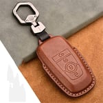 HJPOQZ Étui à clés en Cuir de Voiture, adapté pour Ford Fusion Mondeo Mustang Edge Expedition Explorer F-150 F-250 F-350 2018 2019