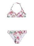 Roxy Fille Happy Tropical RG Tri Bra Set Ensemble De Bikini, Bright White Happy Tropical RG, 6 Ans EU