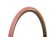 Panaracer King Semi Slick Colour Edition TLC Gravel Tyre, Flamingo Pink/Brown, 700 x 38