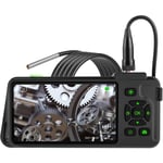 Endoscope industriel avec écran couleur ips de 4,5 pouces, photos 1080P, caméra serpent avec 6 lumières led, endoscope IP67, caméra d'inspection