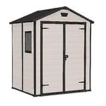 Keter Abri de jardin en résine 185x152x226h MANOR 6X5 DD Beige