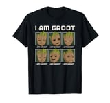 Marvel I Am Groot Guardians of the Galaxy Moods of Groot T-Shirt