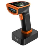 Tera Scanner de Codes-Barres QR 1D 2D avec Écran de Réglage Numérique et Clavier Scanner Rapide Fonctionne avec Bluetooth 2.4G sans Fil et Connexion par Câble USB