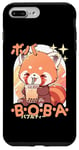 iPhone 7 Plus/8 Plus Kawaii Red Panda Boba Anime Red Panda Loving Bubble Tea Neko Case