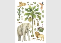 AG Design ADK 1744 Sticker mural pour chambre d'enfant Motif jungle 42,5 x 65 cm