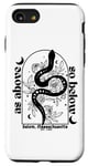 iPhone SE (2020) / 7 / 8 As Above So Below Witch Snake Spell Moon Feminist Case