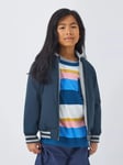 John Lewis Kids' Reversible Ripstop Bomber Jacket, Navy