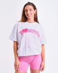 Bumpro Oversized T-shirt White/Hearts - XS