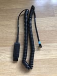 JPL Headset Bottom Lead A10-11 Equivalent Coiled Cable With QD Compatibility 80-