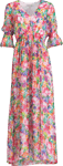 Ophelia Long Dress Silk-Rayo - Pink