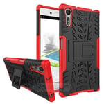 Sony Xperia XZ      Heavy Duty Case    [Red]