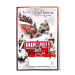 Simon Elvin For The Neighbours Winter Scene Christmas Card (Pack of 6)