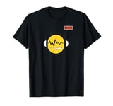 radio wave eyes headphones face emoticon emoji T-Shirt