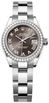 Rolex 279384RBR-0016 Lady-Datejust 28 Harmaa/Teräs Ø28 mm