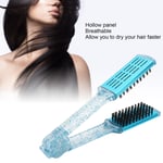 Hair Straightener Clamp Brush Exquisite Double Sided Hair Straightening Spli REL