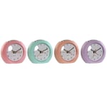 Home ESPRIT Horloge de Table Rose Corail Lilas 10 x 4,7 x 9 cm