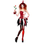 W WIDMANN MILANO Party Fashion - Costume Horreur Arlequin, robe, clown tueur, Halloween, déguisements de carnaval