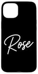 Coque pour iPhone 15 Plus Rose Nom Femme Mignon Fille Élégante Femme Amour Manuscrite