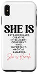 Coque pour iPhone XS Max Elle est Kamala Black Woman Melanin Queen Sista Faits sur les femmes