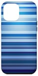 Coque pour iPhone 12 Pro Max Blue Horizon Multi Stripes Minimalist Fashion Vibes