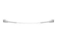 Ubiquiti Unifi - Koblingskabel - Rj-45 (Hann) Til Rj-45 (Hann) - 10 Cm - 3 Mm - Cat 6 - Med Støvel - Hvit (En Pakke 50)