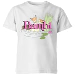 Disney Bambi Kiss Kids' T-Shirt - White - 3-4 ans - Blanc