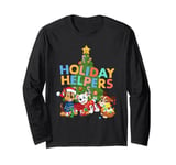 Paw Patrol Chase, Marshall, Rubble Christmas Holiday Helpers Long Sleeve T-Shirt