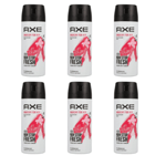 6 x AXE (LYNX) Anarchy For Her 150ml Deodorant Body Spray Free P&P