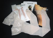 BAS PJ T 1 (X SMALL) WOLFORD BEIGE NYLON LYCRA LINGERIE SEXY ROMANTIQUE GLAMOUR