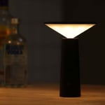 Groofoo Lampe de table design rechargeable lampe à poser led tactile - Dimmable Titane lampe de chevet usb 5W lampe de bureau sans fil avec batterie