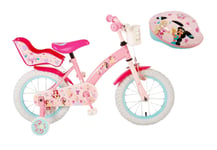 Volare - Børnecykel 14" - Disney Prinsesser + Cykelhjelm 52-56 cm