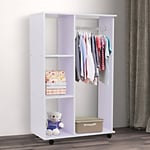 Homcom Open Wardrobe Cabinet White