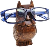 Ajuny Porte Lunettes en Bois Fabriqué à la Main – Présentoir Avec Motif Hibou Fait à la Main Lunettes de Soleil Organisateur pour Bureau Décoration d'intérieur Cadeaux