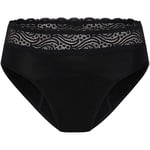 Modibodi Sensual Hi Waist Bikini Heavy-Overnight Black 22 XXXXL