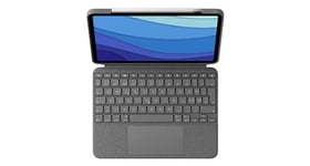 Logitech Combo Touch - Clavier et étui - avec trackpad - rétroéclairé - Apple Smart connector - QWERTZ - Suisse - gris oxford - pour Apple 11-inch iPad Pro (1ère génération, 2e génération, 3ème génération)