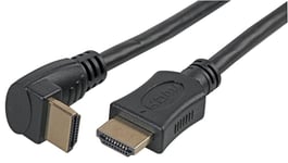 1m ULTRA HD 4K HDMI LEAD to RIGHT ANGLE (L) HDMI 270 DEGREES SMART TV CABLE