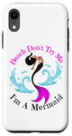 Coque pour iPhone XR Beach Don't Try Me I'm A Mermaid Funny Black Sirmaids Women