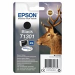 Genuine Epson T1301 DuraBrite Ultra XL Stag Black Ink Cartridge, C13T13014012