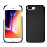 Coque cuir Apple iPhone 8 Plus - Coque arrière - Noir - Cuir lisse - Neuf