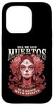 Coque pour iPhone 15 Pro De los Muertos Spritis Jour des morts Crâne Femme