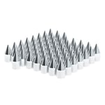 United Pacific 10767CB 15/16" X 2-1/2" Chrome Plastic Spike Nut Cover - Push-On (Color Box of 60)