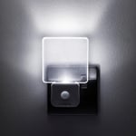 Integral 2 Pack LED Motion Sensor Night Light, Plug in Wall with Dusk to Dawn P