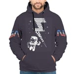 Ouniaodao Men's NASA SpaceMan Say Sweatshirts Stylish - Pullover Jacket white m