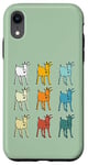 Coque pour iPhone XR Goat Lover Farm Animals Retro Glitch Goats